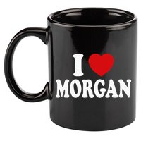 I Heart Love Morgan 11oz C Handle Ceramic Mug