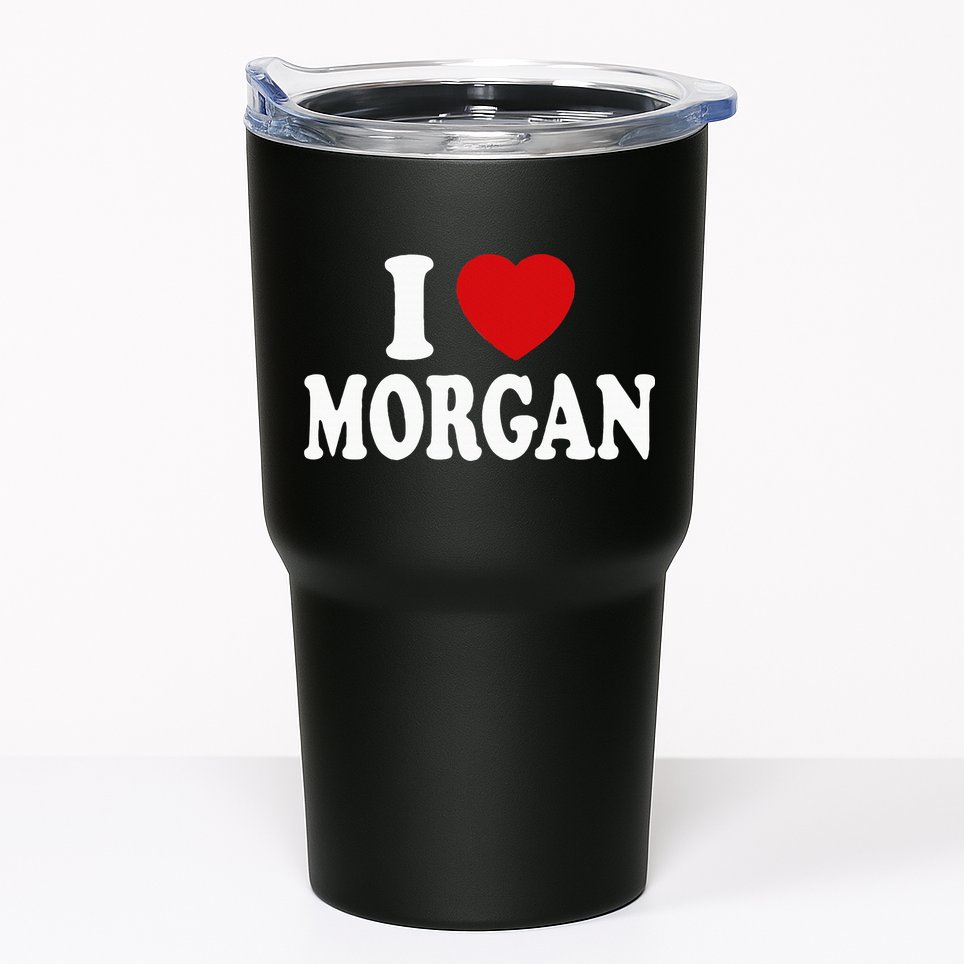 I Heart Love Morgan Tumbler