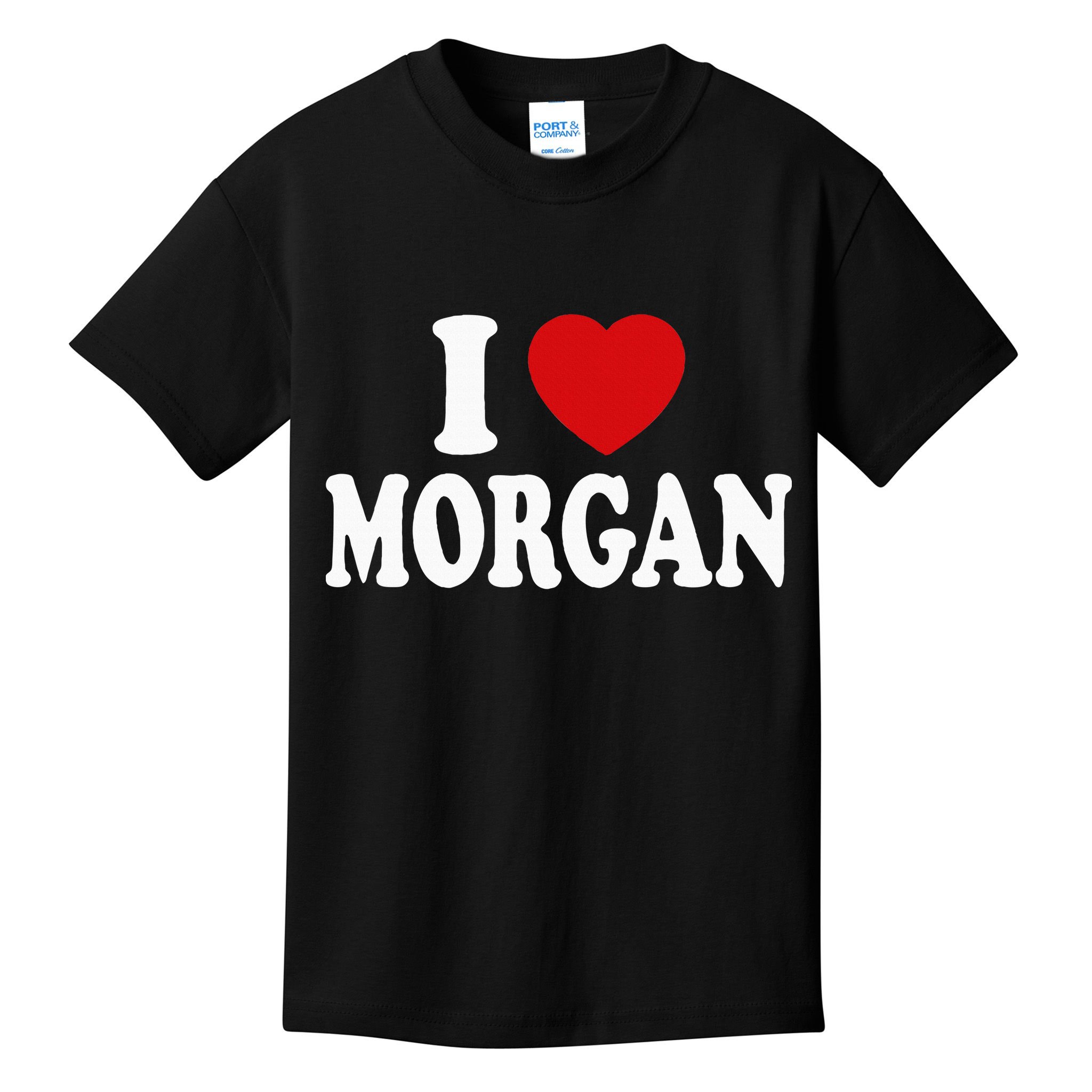 I Heart Love Morgan Kids T-Shirt