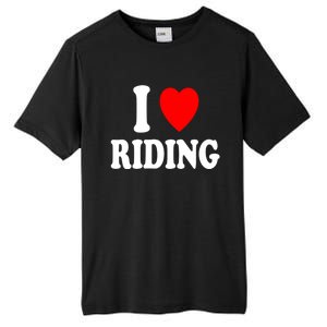 I Heart (Love) Riding Cowboy Cowgirl ATV Offroad Motorcycle Tall Fusion ChromaSoft Performance T-Shirt