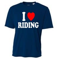 I Heart (Love) Riding Cowboy Cowgirl ATV Offroad Motorcycle Cooling Performance Crew T-Shirt