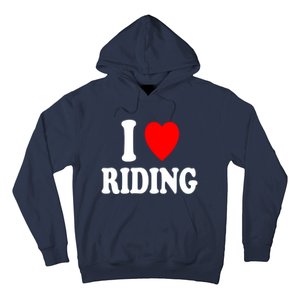 I Heart (Love) Riding Cowboy Cowgirl ATV Offroad Motorcycle Hoodie