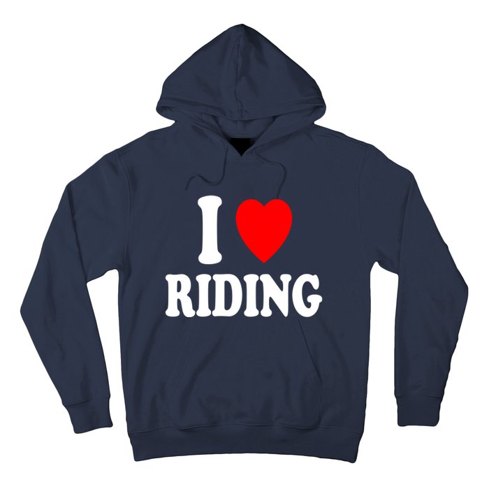 I Heart (Love) Riding Cowboy Cowgirl ATV Offroad Motorcycle Hoodie