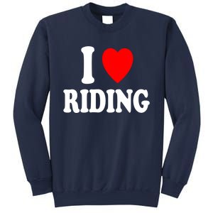 I Heart (Love) Riding Cowboy Cowgirl ATV Offroad Motorcycle Sweatshirt