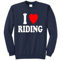 I Heart (Love) Riding Cowboy Cowgirl ATV Offroad Motorcycle Sweatshirt