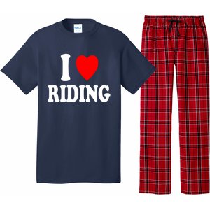 I Heart (Love) Riding Cowboy Cowgirl ATV Offroad Motorcycle Pajama Set