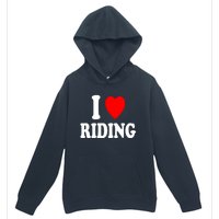 I Heart (Love) Riding Cowboy Cowgirl ATV Offroad Motorcycle Urban Pullover Hoodie