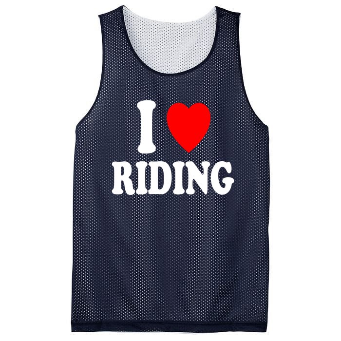 I Heart (Love) Riding Cowboy Cowgirl ATV Offroad Motorcycle Mesh Reversible Basketball Jersey Tank