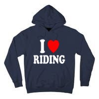 I Heart (Love) Riding Cowboy Cowgirl ATV Offroad Motorcycle Tall Hoodie