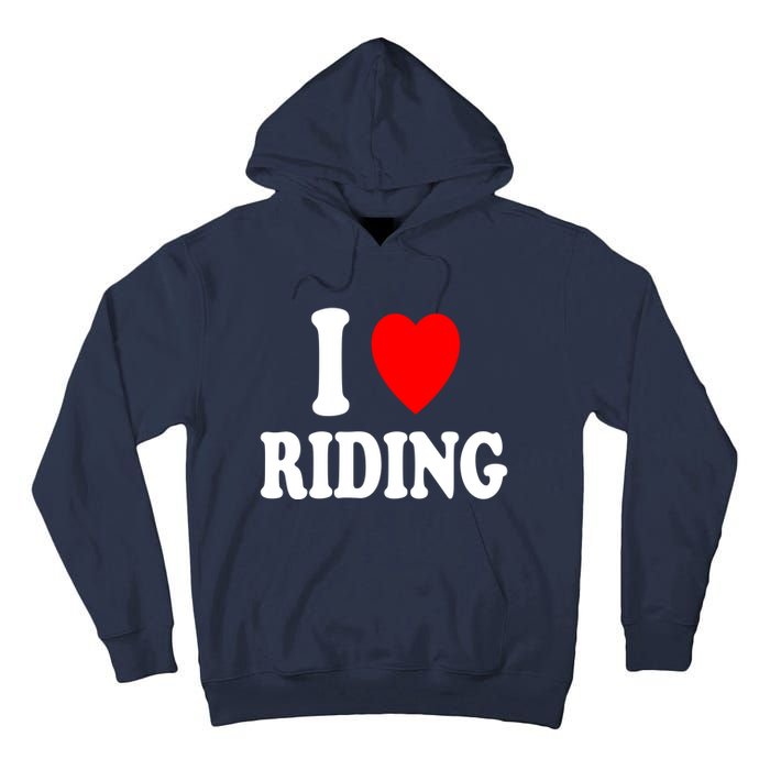 I Heart (Love) Riding Cowboy Cowgirl ATV Offroad Motorcycle Tall Hoodie