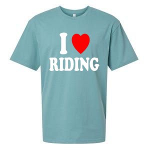 I Heart (Love) Riding Cowboy Cowgirl ATV Offroad Motorcycle Sueded Cloud Jersey T-Shirt