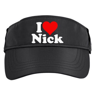 I Heart Love Nick Nicholas Adult Drive Performance Visor
