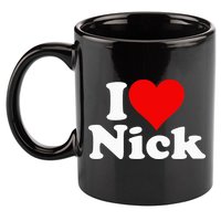 I Heart Love Nick Nicholas 11oz C Handle Ceramic Mug