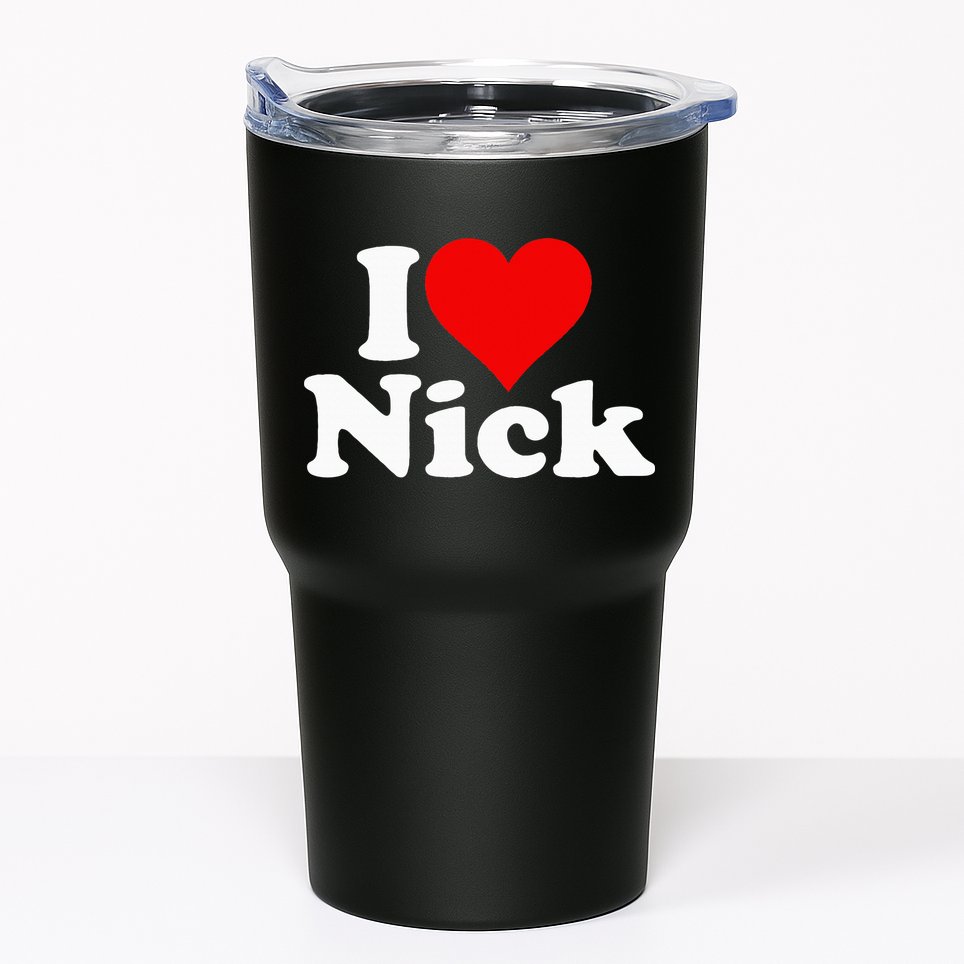 I Heart Love Nick Nicholas Tumbler