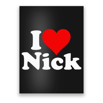 I Heart Love Nick Nicholas Poster