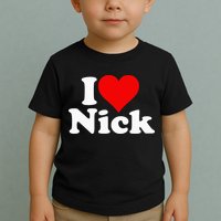 I Heart Love Nick Nicholas Toddler T-Shirt