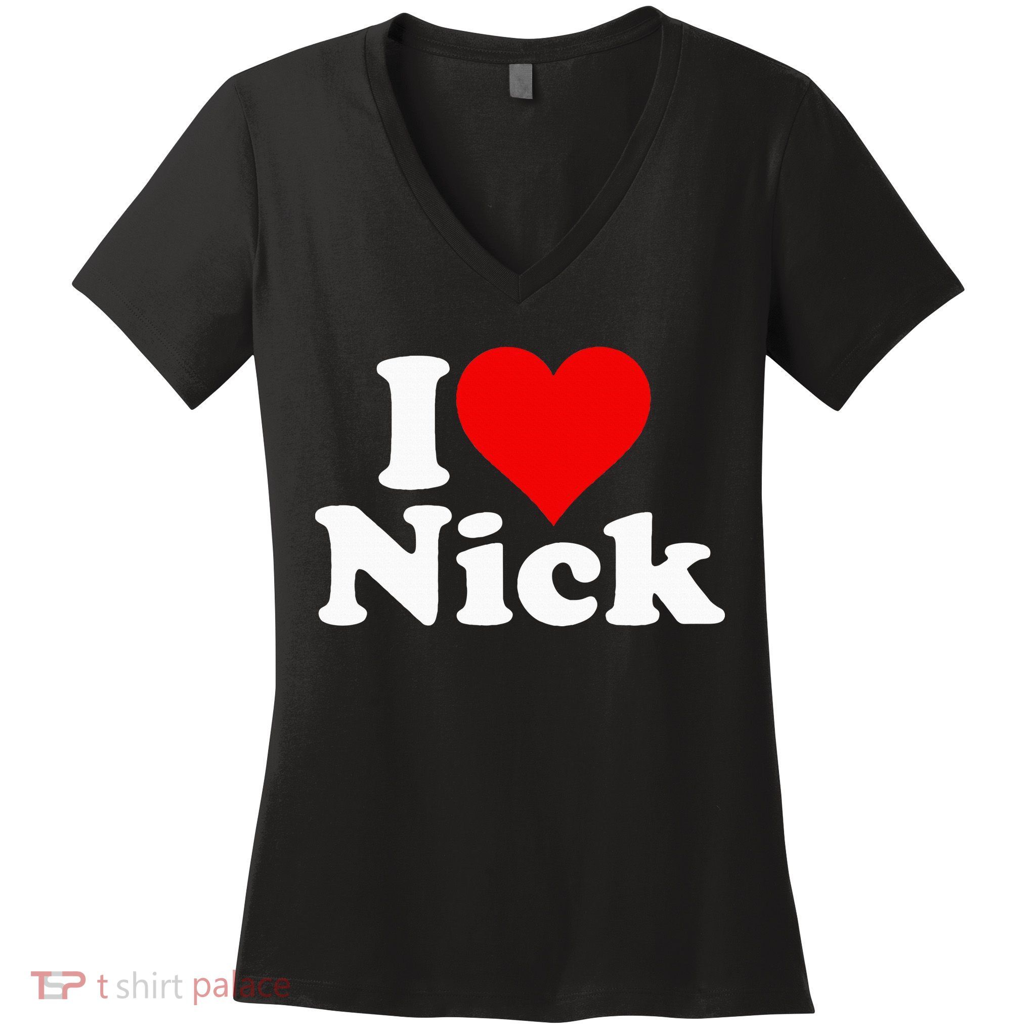 I Heart Love Nick Nicholas Women's V-Neck T-Shirt
