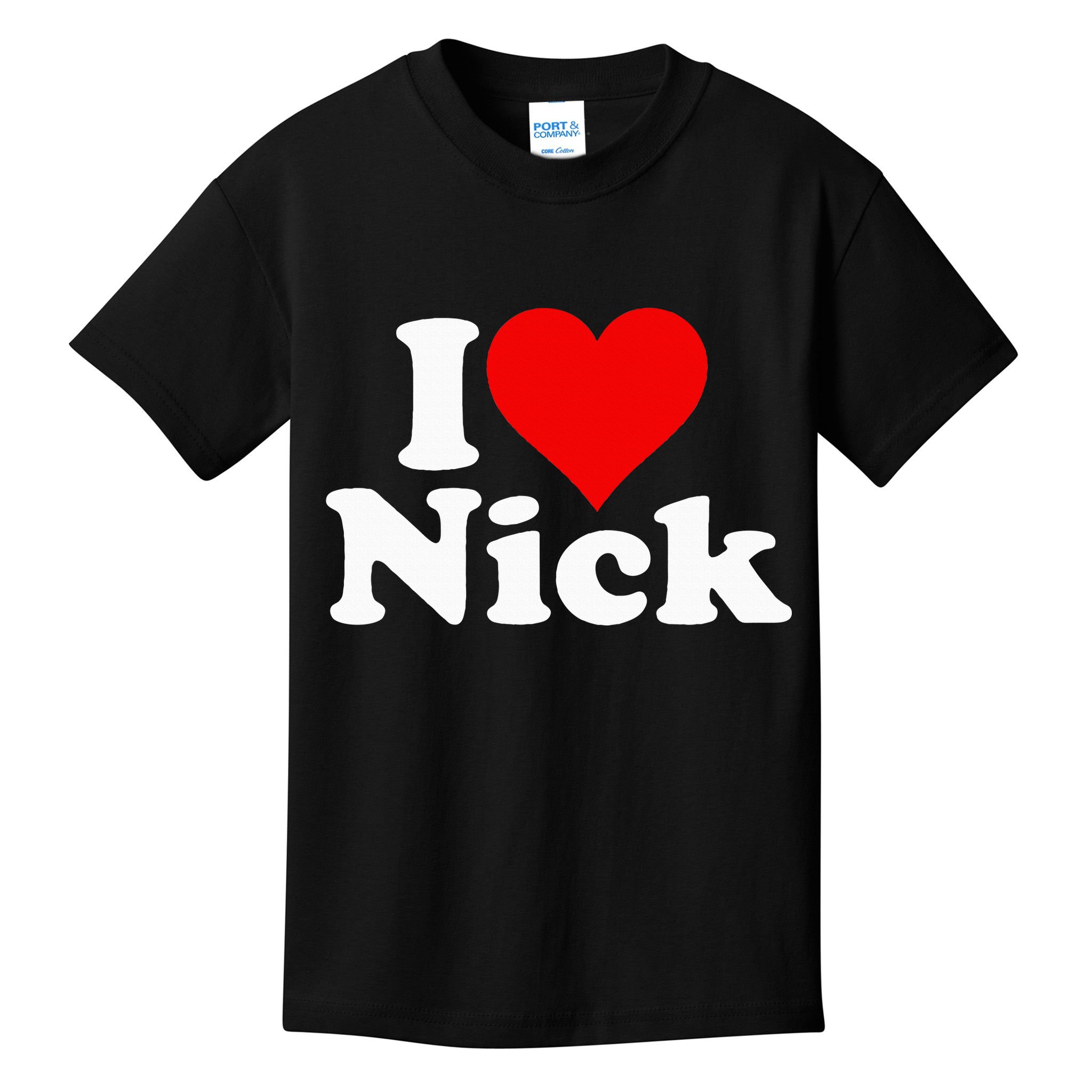I Heart Love Nick Nicholas Kids T-Shirt