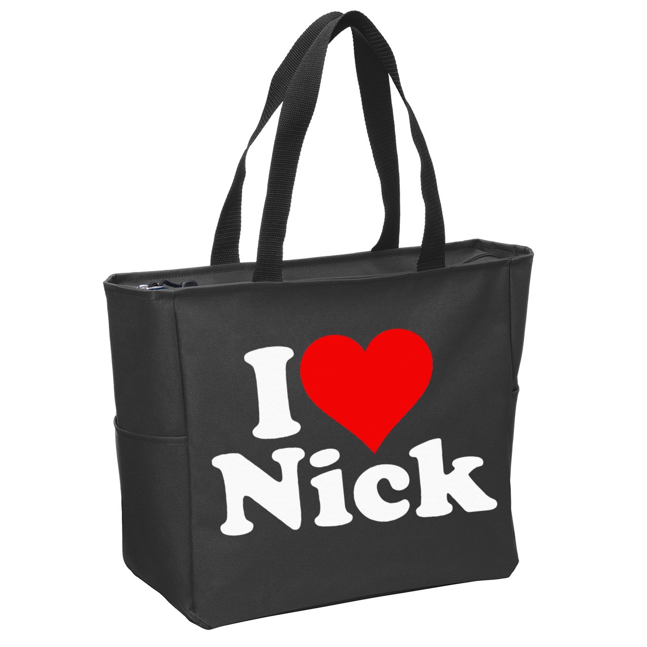 I Heart Love Nick Nicholas Zip Tote Bag