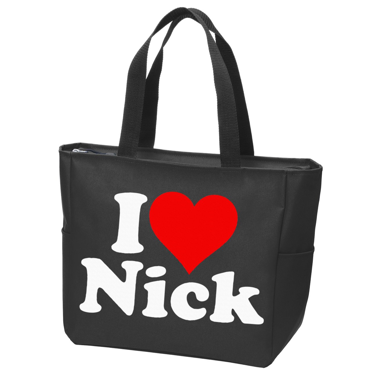 I Heart Love Nick Nicholas Zip Tote Bag