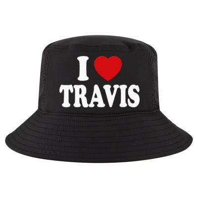 I Heart Love Travis Cool Comfort Performance Bucket Hat