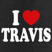 I Heart Love Travis Adult Drive Performance Visor