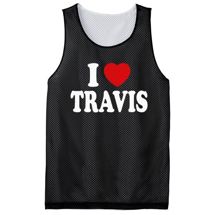 I Heart Love Travis Mesh Reversible Basketball Jersey Tank