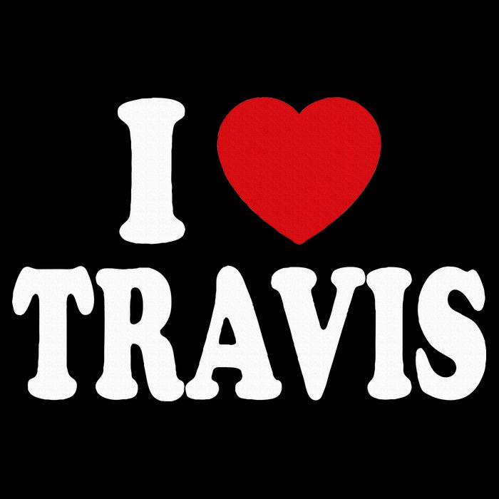 I Heart Love Travis Baby Bodysuit