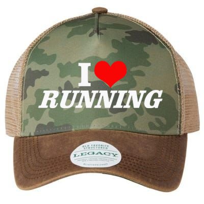 I Heart Love Running Great Gifts For Runner Unisex Legacy Tie Dye Trucker Hat