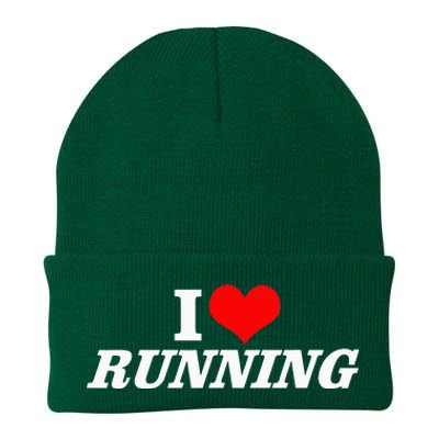 I Heart Love Running Great Gifts For Runner Unisex Knit Cap Winter Beanie