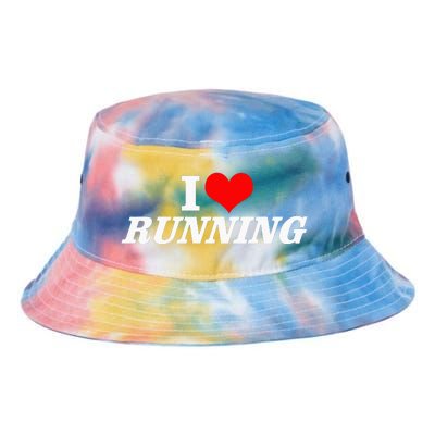 I Heart Love Running Great Gifts For Runner Unisex Tie Dye Newport Bucket Hat