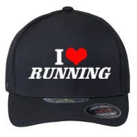 I Heart Love Running Great Gifts For Runner Unisex Flexfit Unipanel Trucker Cap