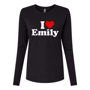 I Heart Love Emily Womens Cotton Relaxed Long Sleeve T-Shirt