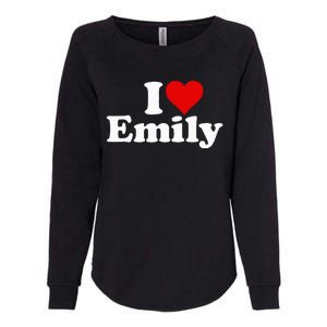 I Heart Love Emily Womens California Wash Sweatshirt