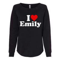 I Heart Love Emily Womens California Wash Sweatshirt