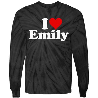 I Heart Love Emily Tie-Dye Long Sleeve Shirt