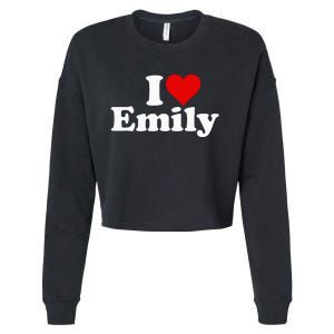 I Heart Love Emily Cropped Pullover Crew