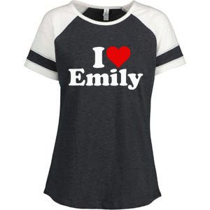 I Heart Love Emily Enza Ladies Jersey Colorblock Tee