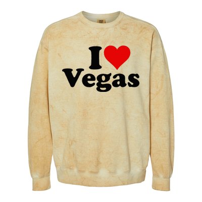 I Heart Love Las Vegas Nevada Colorblast Crewneck Sweatshirt