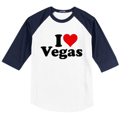 I Heart Love Las Vegas Nevada Baseball Sleeve Shirt