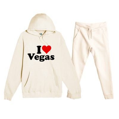 I Heart Love Las Vegas Nevada Premium Hooded Sweatsuit Set