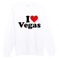 I Heart Love Las Vegas Nevada Premium Crewneck Sweatshirt