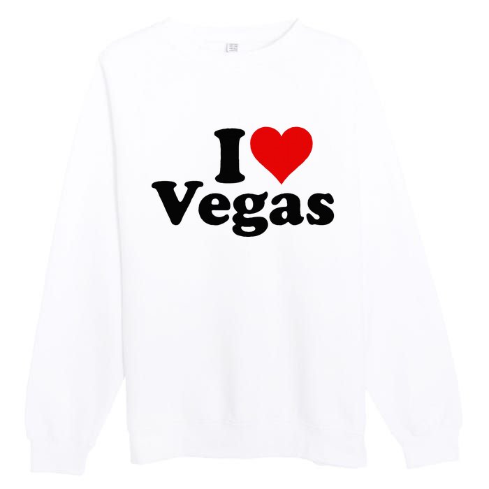 I Heart Love Las Vegas Nevada Premium Crewneck Sweatshirt