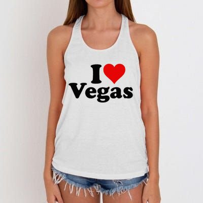 I Heart Love Las Vegas Nevada Women's Knotted Racerback Tank