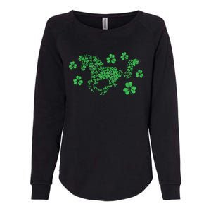 Irish Horse Lover Horseback Riding Equestrian Rider Shamrock Gift Womens California Wash Sweatshirt