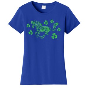 Irish Horse Lover Horseback Riding Equestrian Rider Shamrock Gift Women's T-Shirt