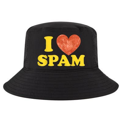 I Heart Love Spam Canned Cooked Pork Food Lover Spam Cool Comfort Performance Bucket Hat
