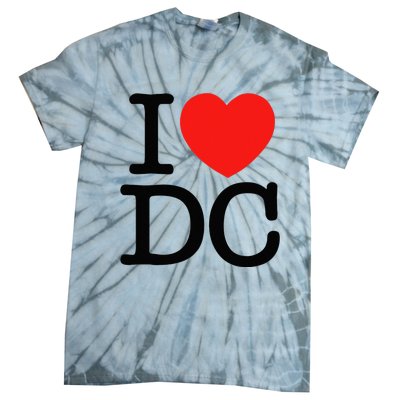 I Heart Love Washington WA DC Classic Font Tie-Dye T-Shirt