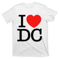 I Heart Love Washington WA DC Classic Font T-Shirt