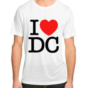 I Heart Love Washington WA DC Classic Font Adult ChromaSoft Performance T-Shirt